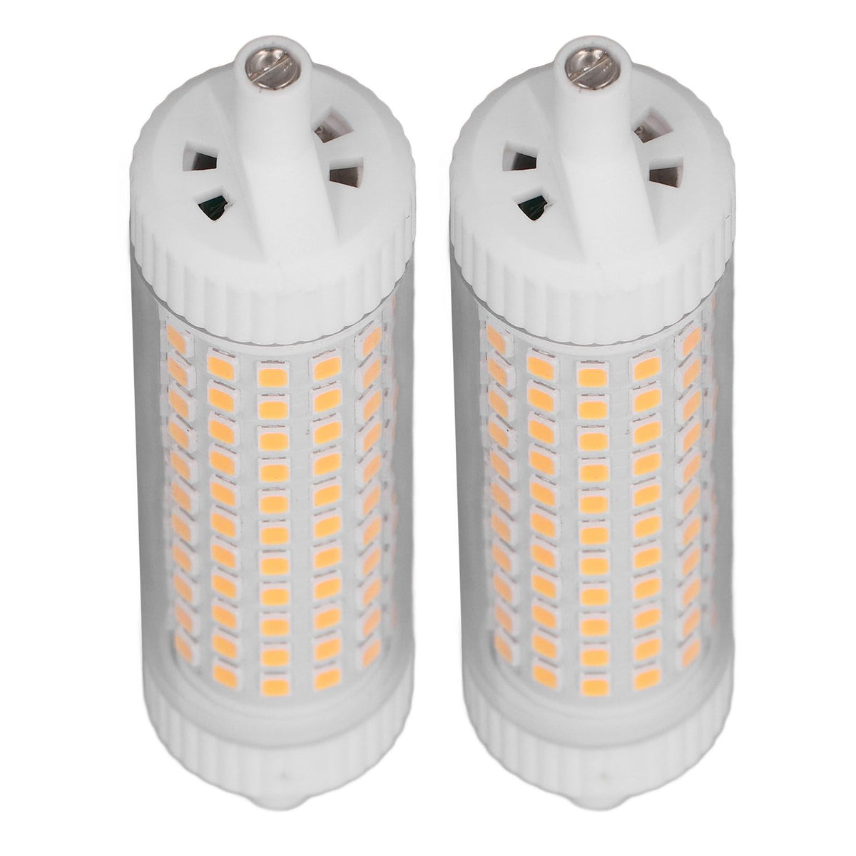 2Pcs R7S LED Light Bulb 118mm Dimmable 15W 154 LEDs Double Ended Floodlight for Home Night Advertising Lighting 220V Warm Light
