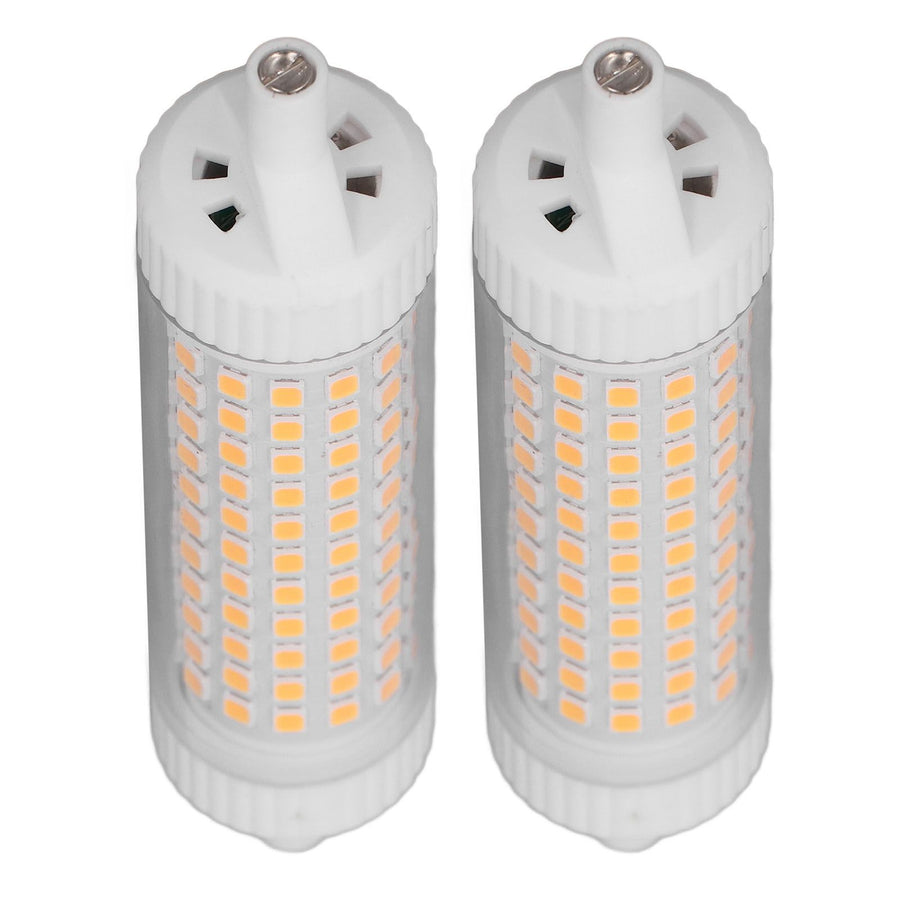2Pcs R7S LED Light Bulb 118mm Dimmable 15W 154 LEDs Double Ended Floodlight for Home Night Advertising Lighting 220V Warm Light