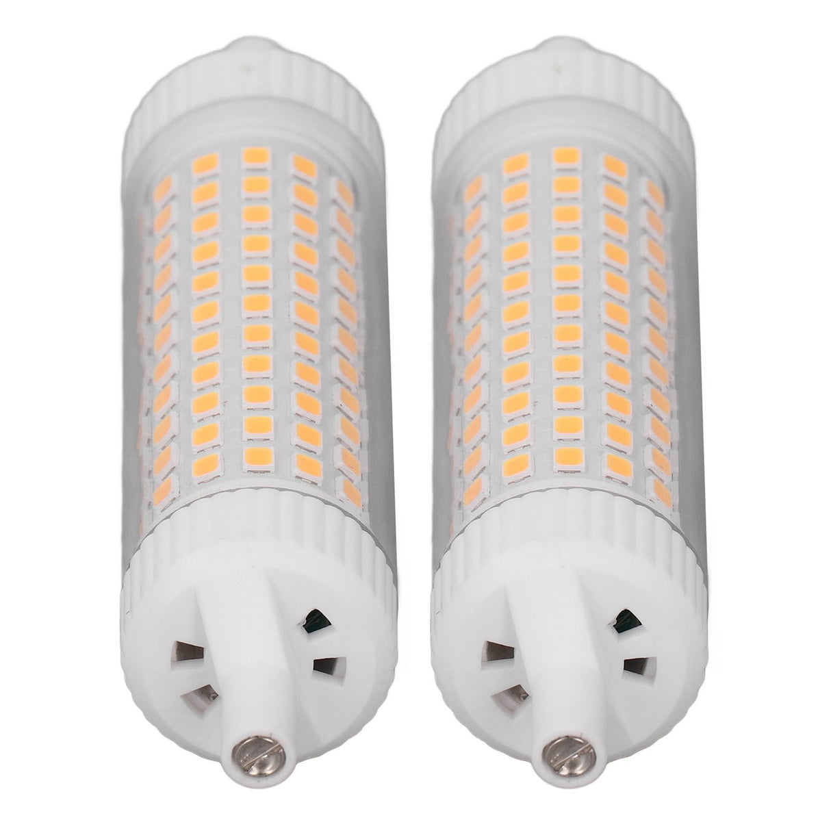 2Pcs R7S LED Light Bulb 118mm Dimmable 15W 154 LEDs Double Ended Floodlight for Home Night Advertising Lighting 220V Warm Light