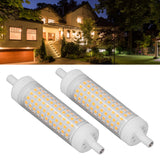 2Pcs R7S LED Light Bulb 118mm Dimmable 15W 154 LEDs Double Ended Floodlight for Home Night Advertising Lighting 220V Warm Light
