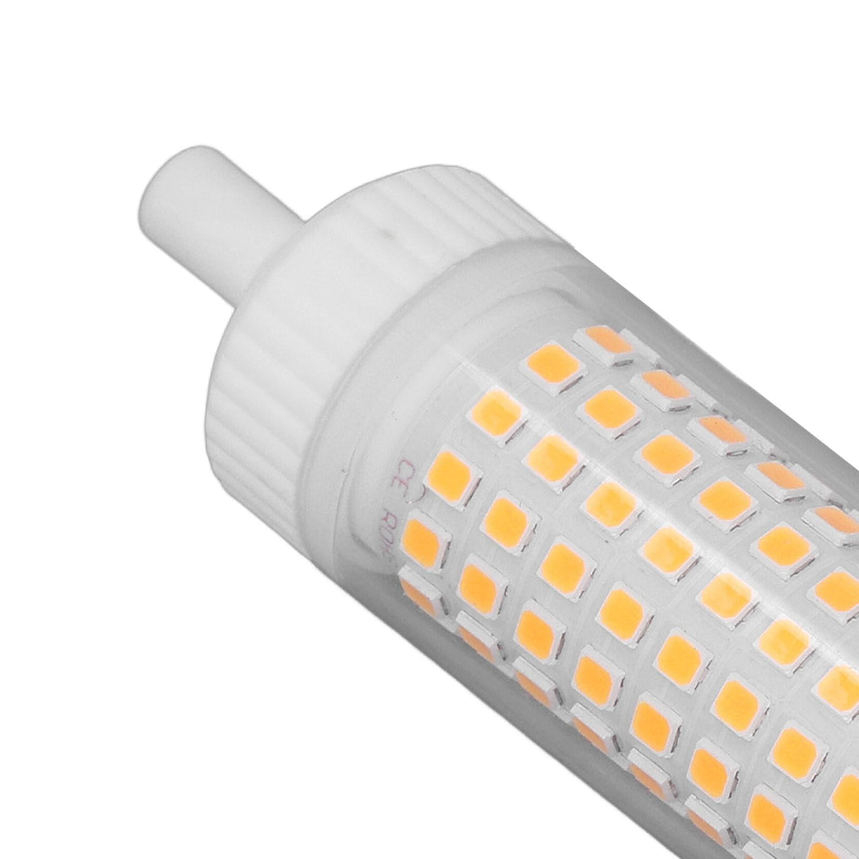 2Pcs R7S LED Light Bulb 118mm Dimmable 15W 154 LEDs Double Ended Floodlight for Home Night Advertising Lighting 220V Warm Light