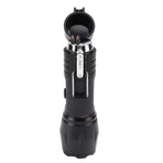 Electric Lighter Waterproof Windproof Aluminum Alloy Portable Lighter with Flashlight 3.7v Black