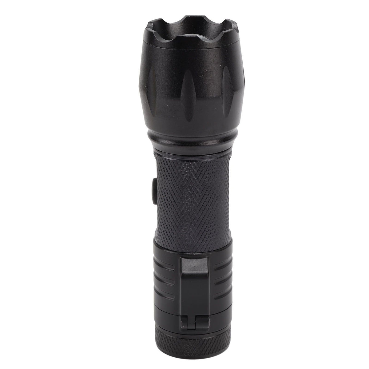 Electric Lighter Waterproof Windproof Aluminum Alloy Portable Lighter with Flashlight 3.7v Black