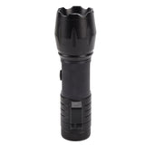 Electric Lighter Waterproof Windproof Aluminum Alloy Portable Lighter with Flashlight 3.7v Black