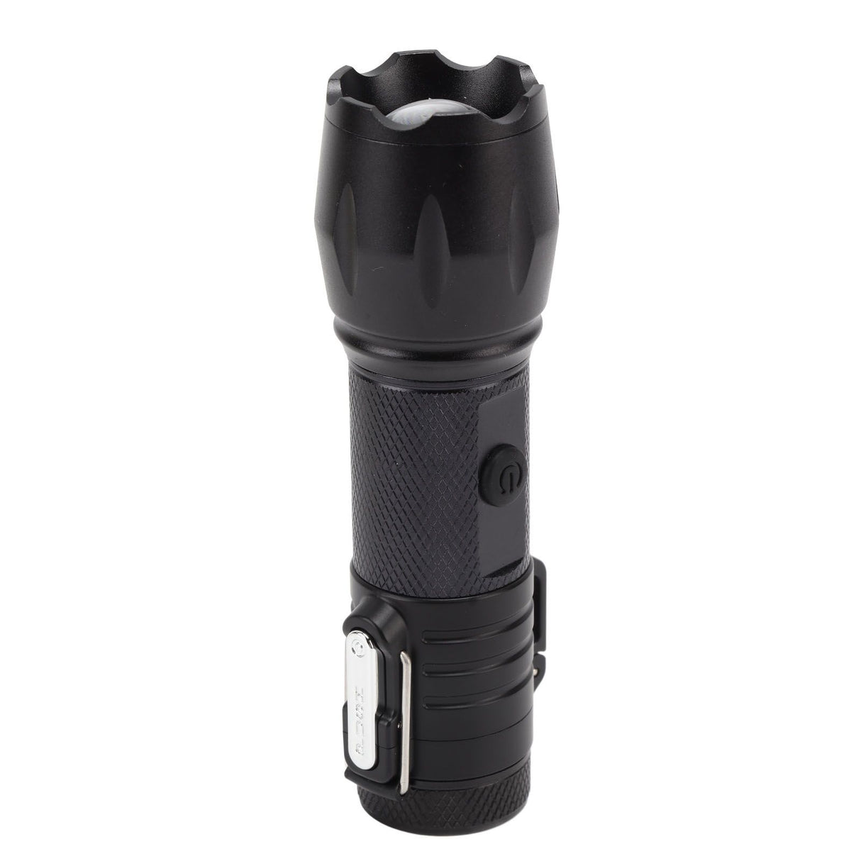 Electric Lighter Waterproof Windproof Aluminum Alloy Portable Lighter with Flashlight 3.7v Black