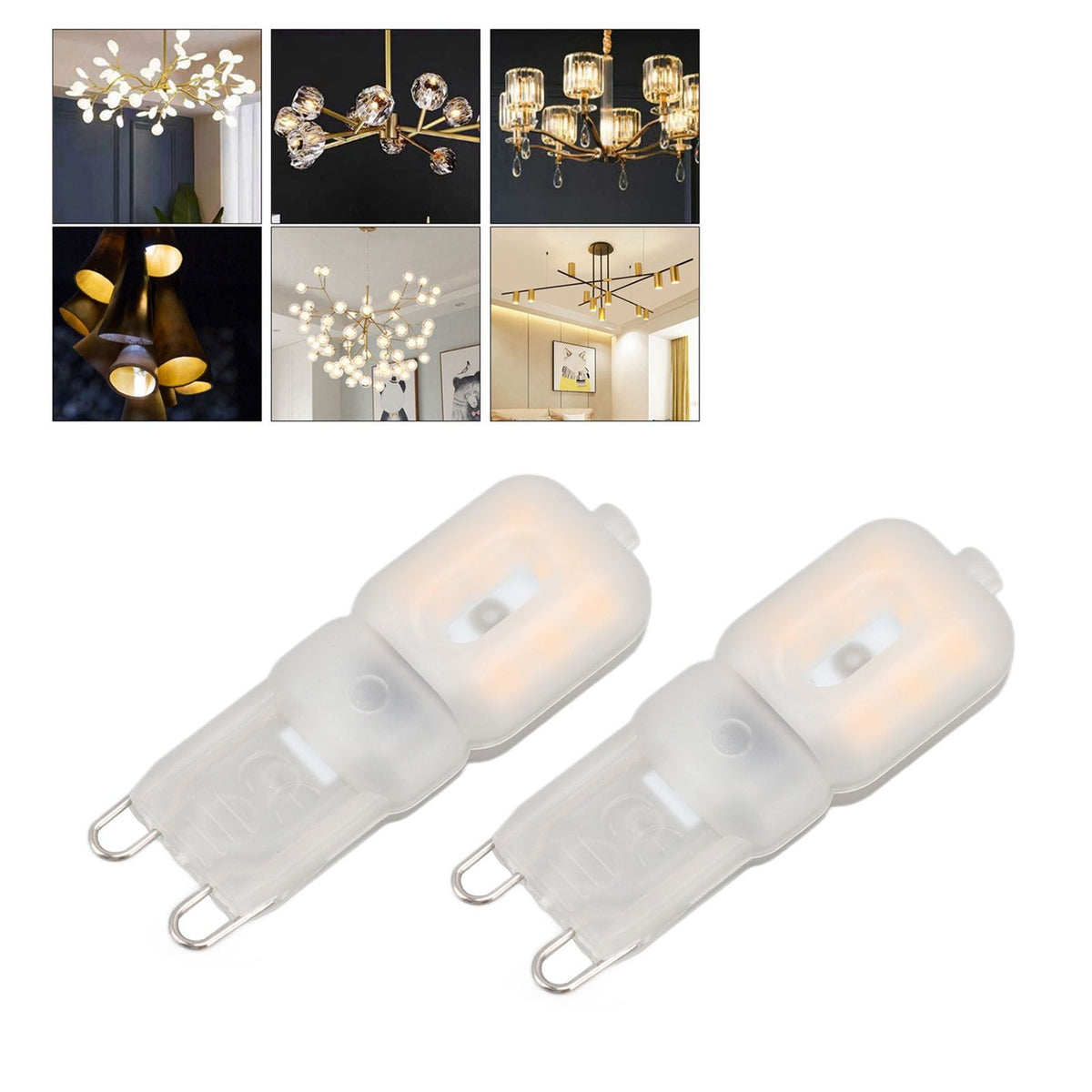 2pcs G9 LED Bulbs Professional 14LEDs High Brightness 270lm Dimmable Replacement Light Bulbs 3W 220V