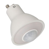 GU10 Light Bulb Infrared Human Induction Replacement Bulb for Ceiling Corridor Porch Lamp Warm Light 3000K 5W 500LM AC 100‑240V - Side View