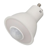 GU10 Light Bulb Infrared Human Induction Replacement Bulb for Ceiling Corridor Porch Lamp Warm Light 3000K 5W 500LM AC 100‑240V - Top-Down View