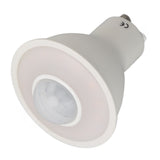 GU10 Light Bulb Infrared Human Induction Replacement Bulb for Ceiling Corridor Porch Lamp Warm Light 3000K 5W 500LM AC 100‑240V