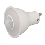 GU10 Light Bulb Infrared Human Induction Replacement Bulb for Ceiling Corridor Porch Lamp Warm Light 3000K 5W 500LM AC 100‑240V