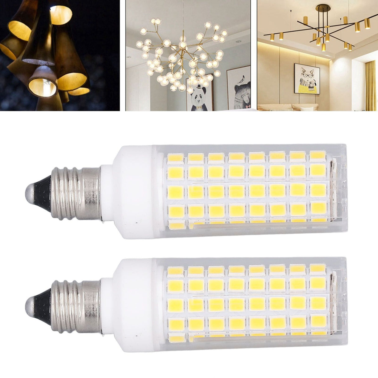 2 PCS LED Corn Bulb 102 LEDs 10W Dimmable Natural Light E11 Bulb for Home Lighting AC 100 To 120V