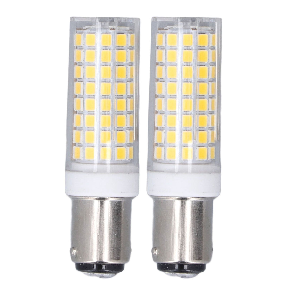 2 Pcs LED Corn Bulb BA15D 10W Dimmable Energy Saving 102LEDs Ceramic Light Bulb AC 100‑120V