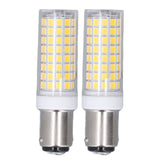 2 Pcs LED Corn Bulb BA15D 10W Dimmable Energy Saving 102LEDs Ceramic Light Bulb AC 100‑120V