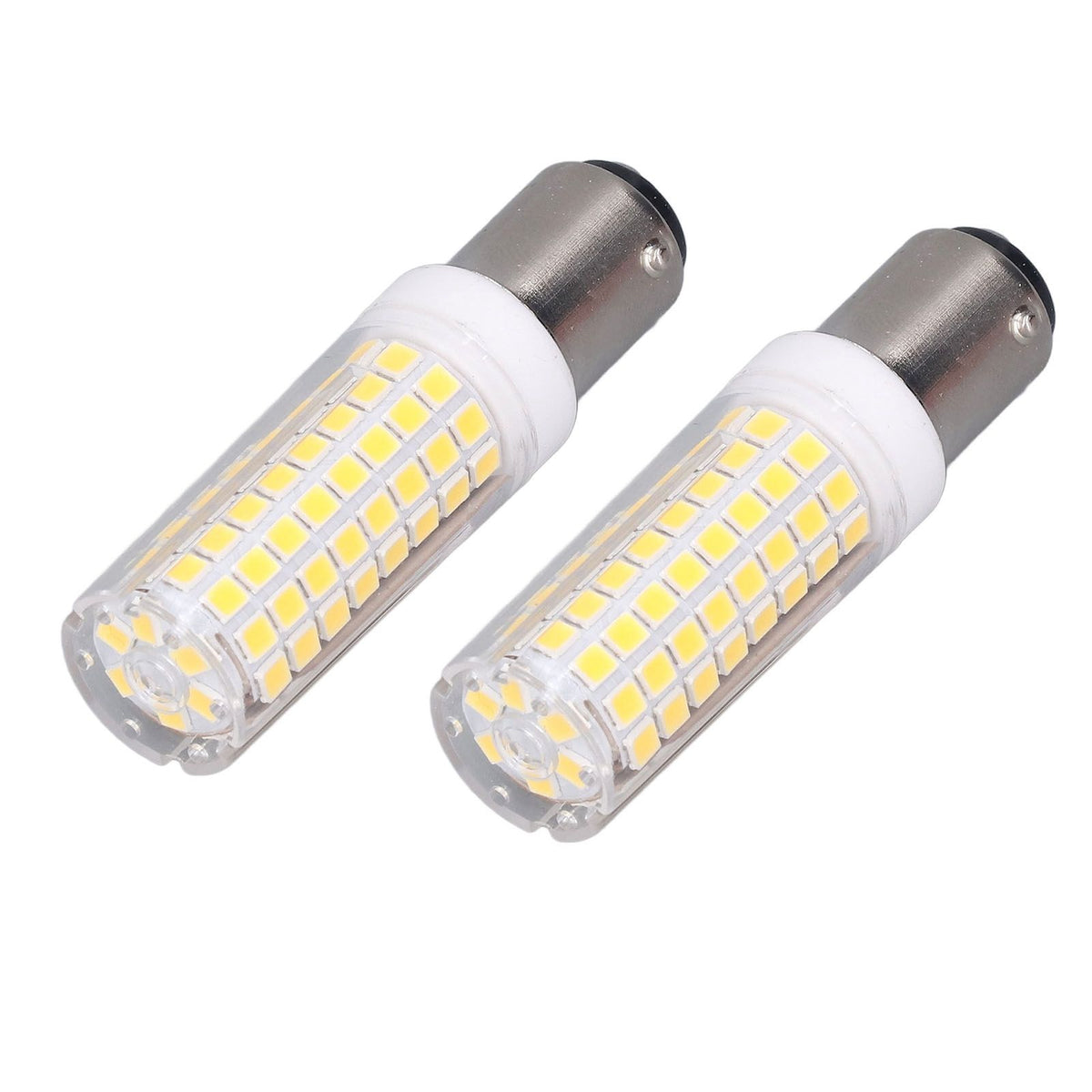 2 Pcs LED Corn Bulb BA15D 10W Dimmable Energy Saving 102LEDs Ceramic Light Bulb AC 100‑120V