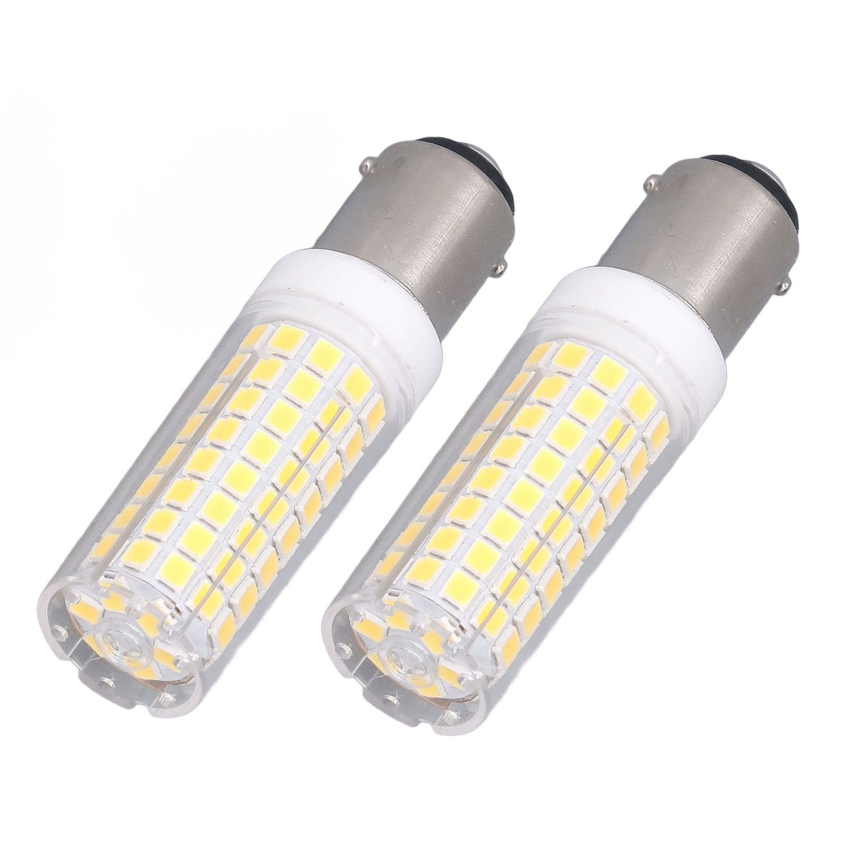 2 Pcs LED Corn Bulb BA15D 10W Dimmable Energy Saving 102LEDs Ceramic Light Bulb AC 100‑120V