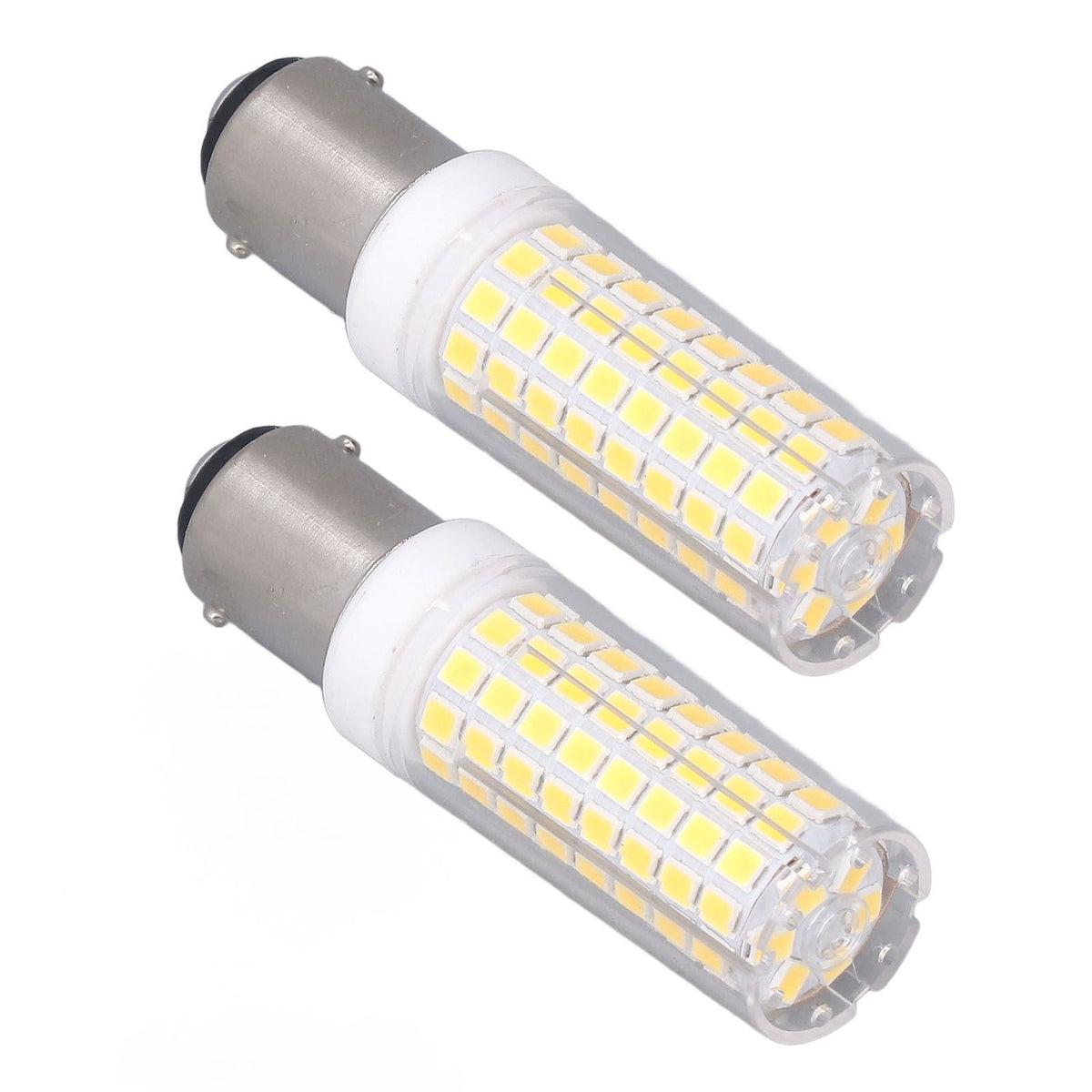 2 Pcs LED Corn Bulb BA15D 10W Dimmable Energy Saving 102LEDs Ceramic Light Bulb AC 100‑120V