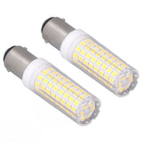 2 Pcs LED Corn Bulb BA15D 10W Dimmable Energy Saving 102LEDs Ceramic Light Bulb AC 100‑120V - Close-Up Angle