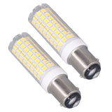 2 Pcs LED Corn Bulb BA15D 10W Dimmable Energy Saving 102LEDs Ceramic Light Bulb AC 100‑120V - Low Angle