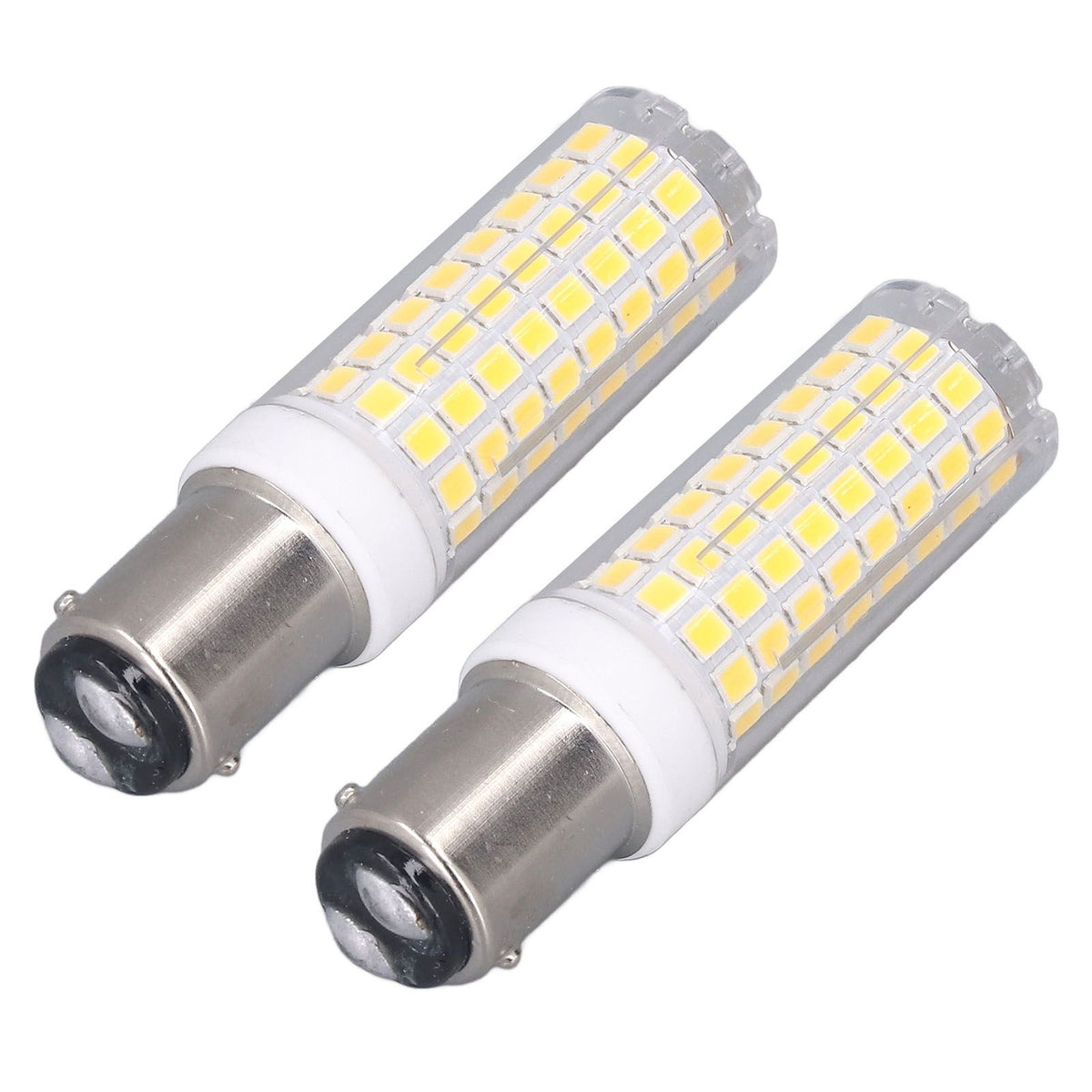 2 Pcs LED Corn Bulb BA15D 10W Dimmable Energy Saving 102LEDs Ceramic Light Bulb AC 100‑120V