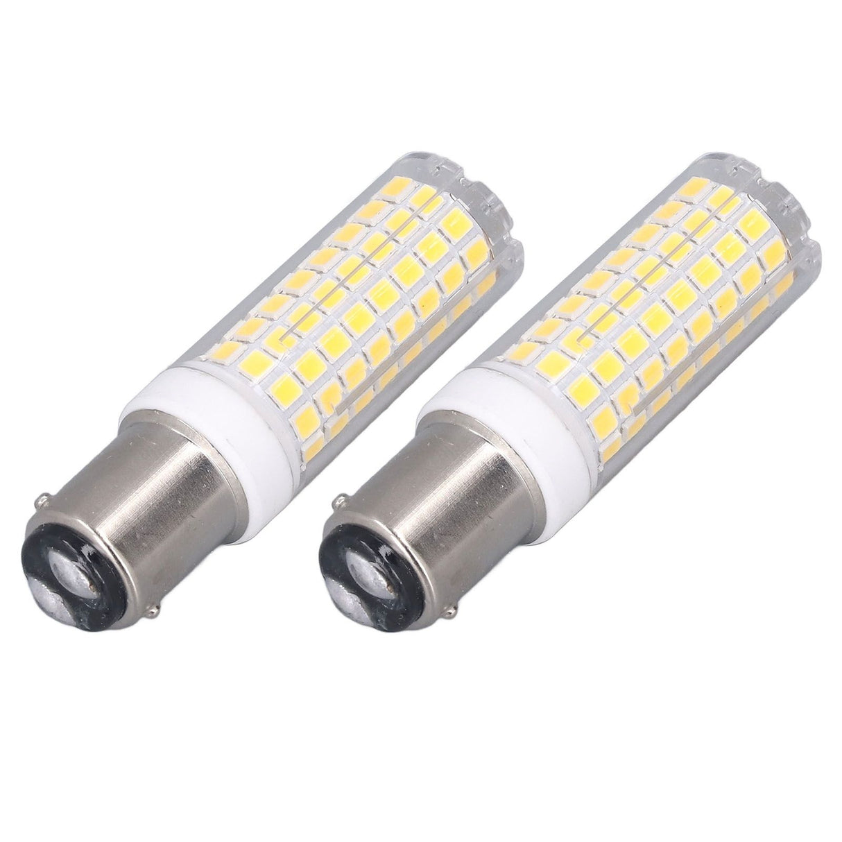 2 Pcs LED Corn Bulb BA15D 10W Dimmable Energy Saving 102LEDs Ceramic Light Bulb AC 100‑120V