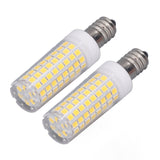 2 PCS LED Corn Bulb 102 LEDs 10W Dimmable PC Ceramic Energy Saving E12 Bulb for Home Lighting AC 100 to 120V Natural Light - Top-Down View