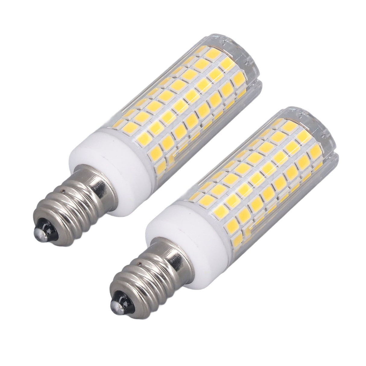 2 PCS LED Corn Bulb 102 LEDs 10W Dimmable PC Ceramic Energy Saving E12 Bulb for Home Lighting AC 100 to 120V Natural Light