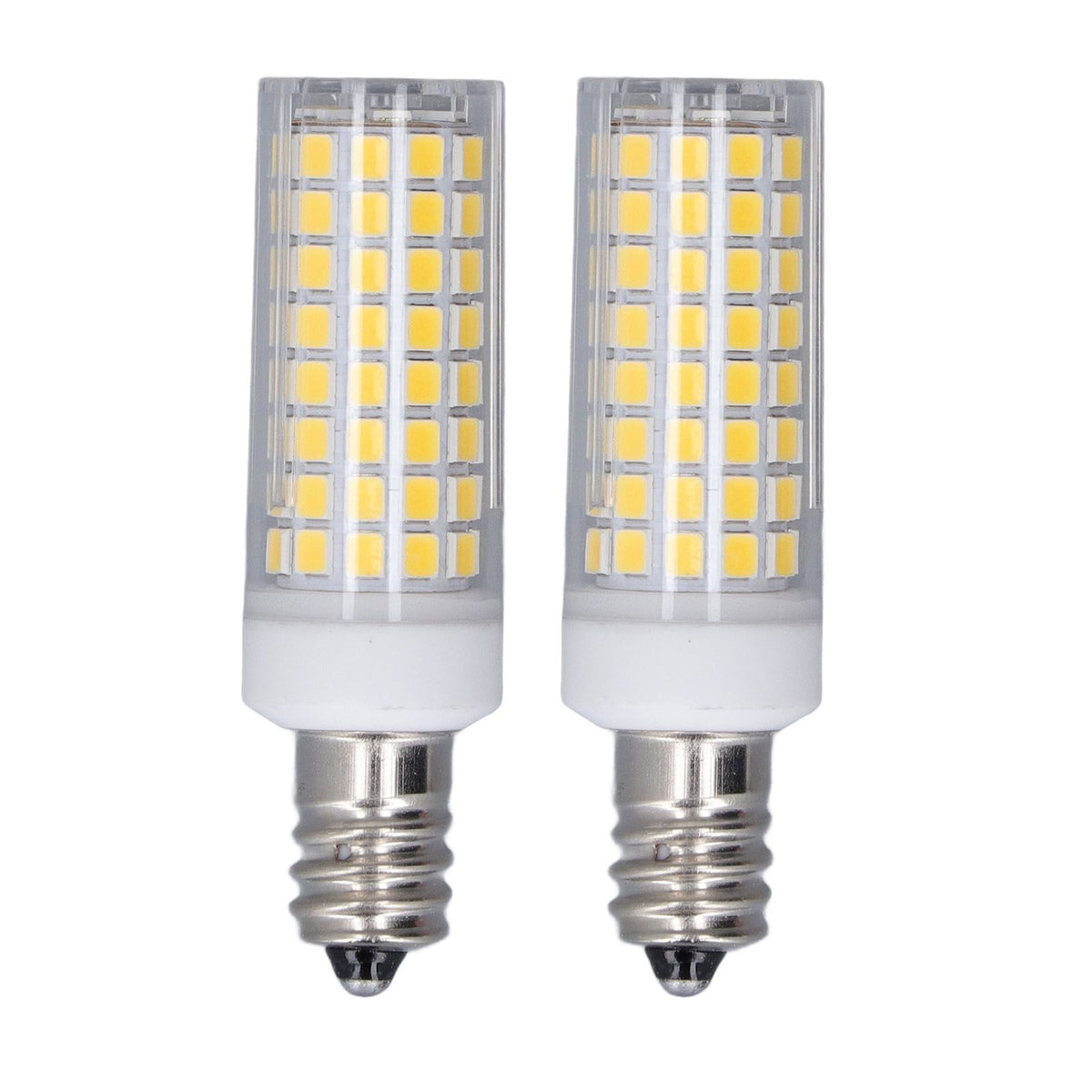 2 PCS LED Corn Bulb 102 LEDs 10W Dimmable PC Ceramic Energy Saving E12 Bulb for Home Lighting AC 100 to 120V Natural Light
