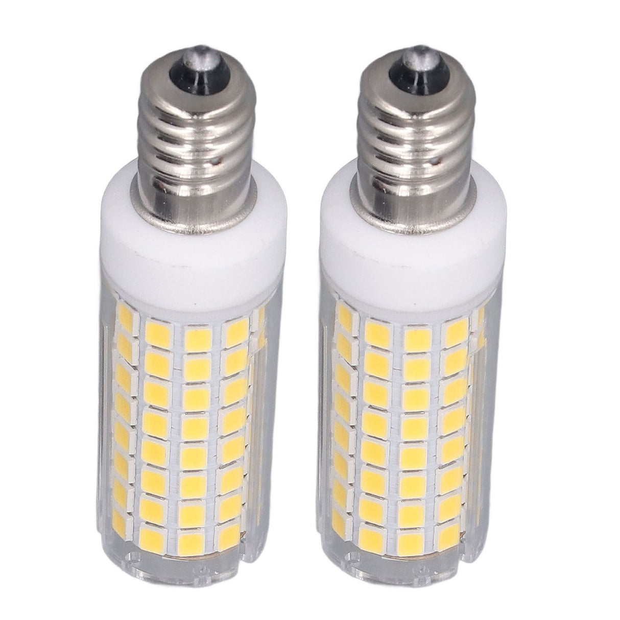 2 PCS LED Corn Bulb 102 LEDs 10W Dimmable PC Ceramic Energy Saving E12 Bulb for Home Lighting AC 100 to 120V Natural Light