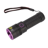 Y48 365nm Ultraviolet Flashlight Rechargeable Black Light Flashlight for Resin Curing Currency Verification Scorpion Pet Urine Search