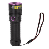 Y48 365nm Ultraviolet Flashlight Rechargeable Black Light Flashlight for Resin Curing Currency Verification Scorpion Pet Urine Search