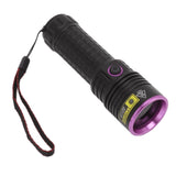 Y48 365nm Ultraviolet Flashlight Rechargeable Black Light Flashlight for Resin Curing Currency Verification Scorpion Pet Urine Search - Rear View