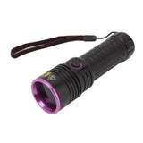 Y48 365nm Ultraviolet Flashlight Rechargeable Black Light Flashlight for Resin Curing Currency Verification Scorpion Pet Urine Search