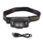 LED Sensor Headlamp Three Color Light Source Rechargeable Outdoor Strong Light Headlamp for Fishing Running Camping