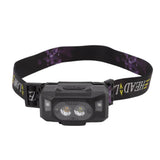 LED Sensor Headlamp Three Color Light Source Rechargeable Outdoor Strong Light Headlamp for Fishing Running Camping