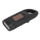 Hand Crank Solar Powered Flashlight Professional Rechargeable Survival Flashlight for Outdoor Sports Camping Hiking