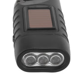 Hand Crank Solar Powered Flashlight Professional Rechargeable Survival Flashlight for Outdoor Sports Camping Hiking - Extra Image