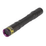 UV Flashlight 365nm Pen Clip Aluminium Alloy Button Control Multi Purpose Blacklight Flashlight for Money Jewelry Curing - Close-Up Angle