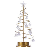 Christmas Crystal Tree Lamp Acrylic Crystal Pendant Christmas Decorative Desk Lamp for Bedroom Crystal Tree Lamp, Warm White