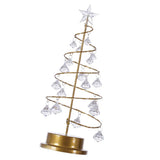 Christmas Crystal Tree Lamp Acrylic Crystal Pendant Christmas Decorative Desk Lamp for Bedroom Crystal Tree Lamp, Warm White