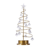 Christmas Crystal Tree Lamp Acrylic Crystal Pendant Christmas Decorative Desk Lamp for Bedroom Crystal Tree Lamp, Warm White - Top-Down View