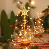 Christmas Crystal Tree Lamp Acrylic Crystal Pendant Christmas Decorative Desk Lamp for Bedroom Crystal Tree Lamp, Warm White