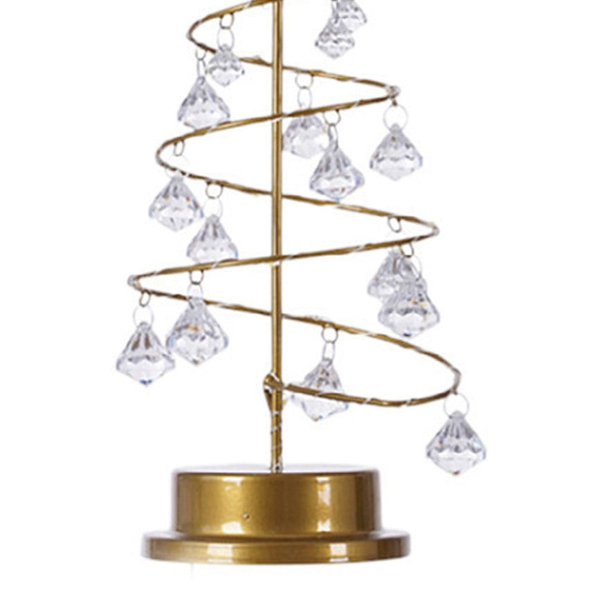 Christmas Crystal Tree Lamp Acrylic Crystal Pendant Christmas Decorative Desk Lamp for Bedroom Crystal Tree Lamp, Warm White