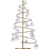 Christmas Crystal Tree Lamp Acrylic Crystal Pendant Christmas Decorative Desk Lamp for Bedroom Crystal Tree Lamp, Warm White