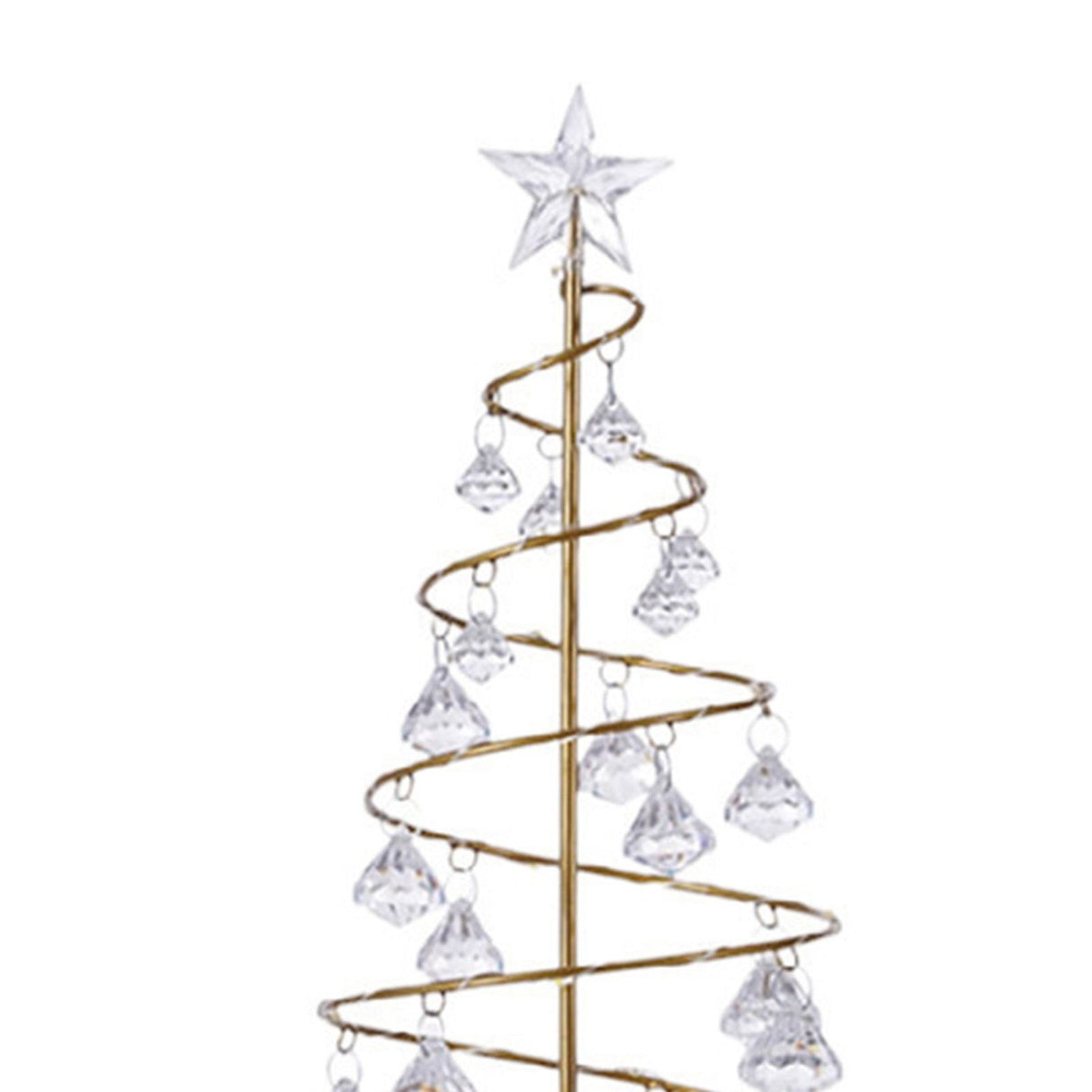 Christmas Crystal Tree Lamp Acrylic Crystal Pendant Christmas Decorative Desk Lamp for Bedroom Crystal Tree Lamp, Warm White