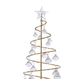 Christmas Crystal Tree Lamp Acrylic Crystal Pendant Christmas Decorative Desk Lamp for Bedroom Crystal Tree Lamp, Warm White