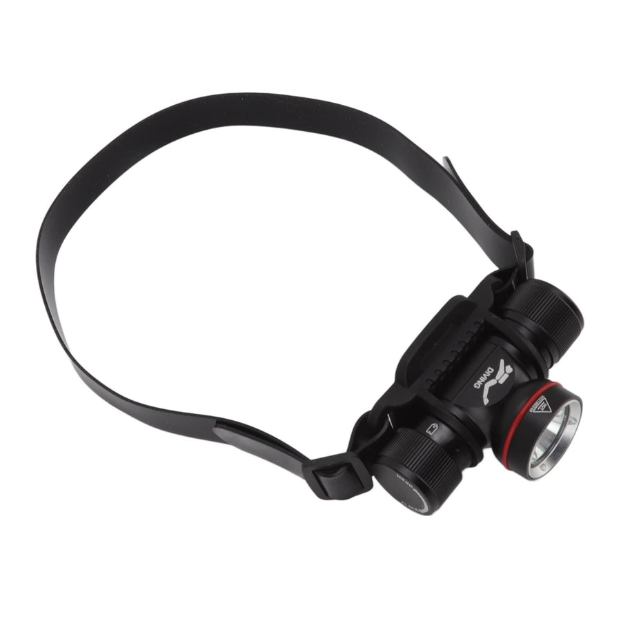 Diving Headlamp 1500LM Yellow Light LED Diving Head Lamp IPX8 Waterproof Underwater 80m Depth Headlight