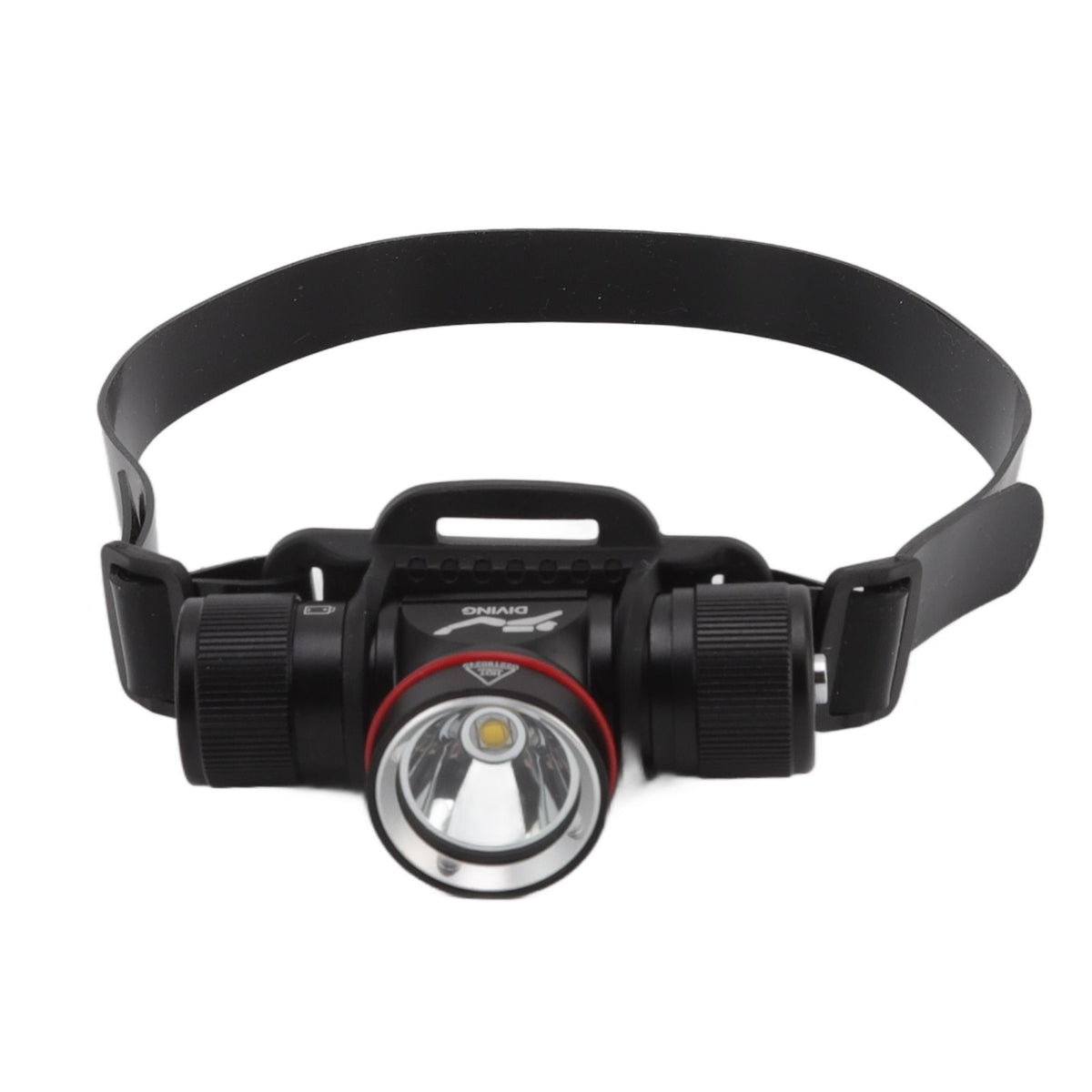 Diving Headlamp 1500LM Yellow Light LED Diving Head Lamp IPX8 Waterproof Underwater 80m Depth Headlight