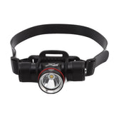Diving Headlamp 1500LM Yellow Light LED Diving Head Lamp IPX8 Waterproof Underwater 80m Depth Headlight - 45-Degree Angle