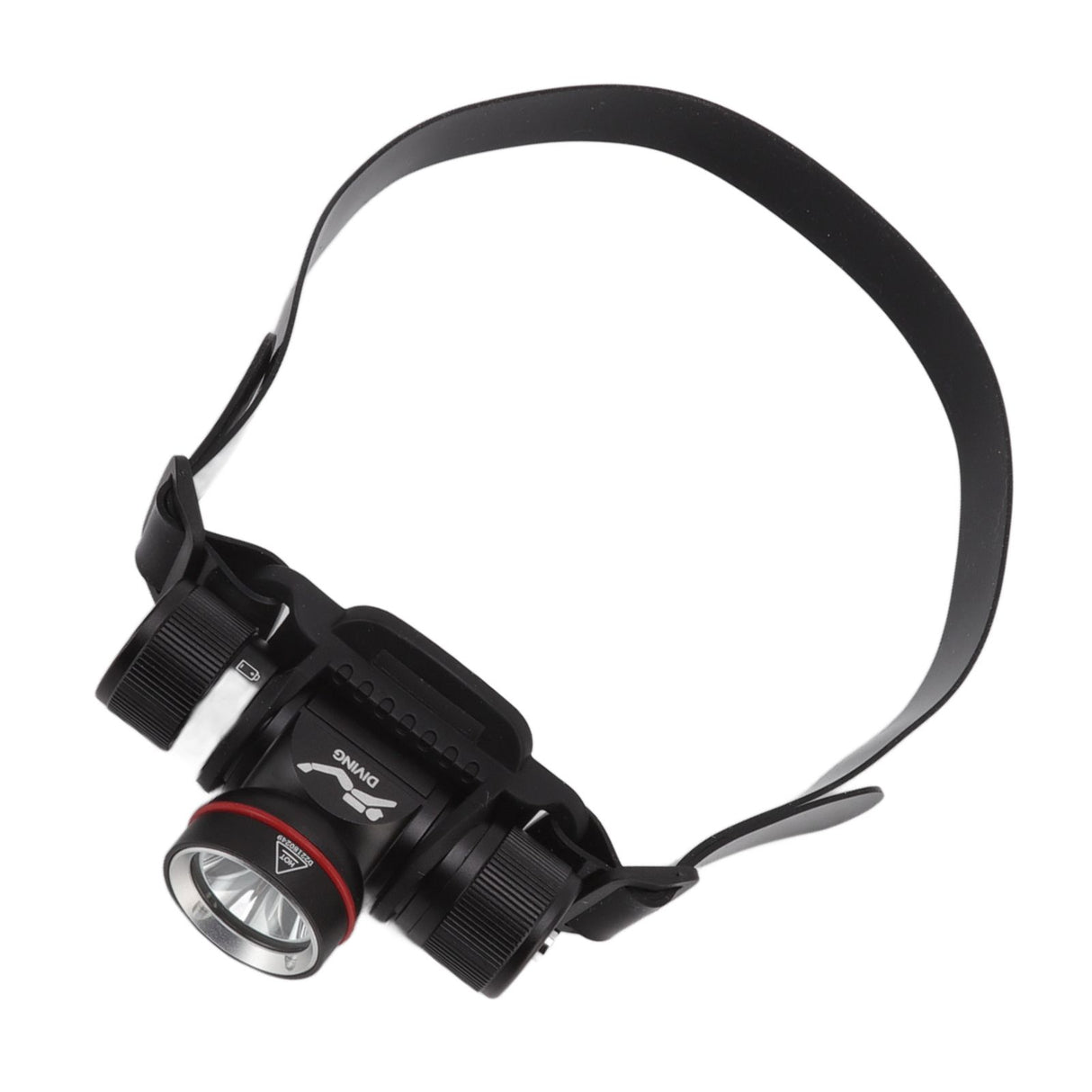 Diving Headlamp 1500LM Yellow Light LED Diving Head Lamp IPX8 Waterproof Underwater 80m Depth Headlight