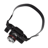 Diving Headlamp 1500LM Yellow Light LED Diving Head Lamp IPX8 Waterproof Underwater 80m Depth Headlight - Rear View